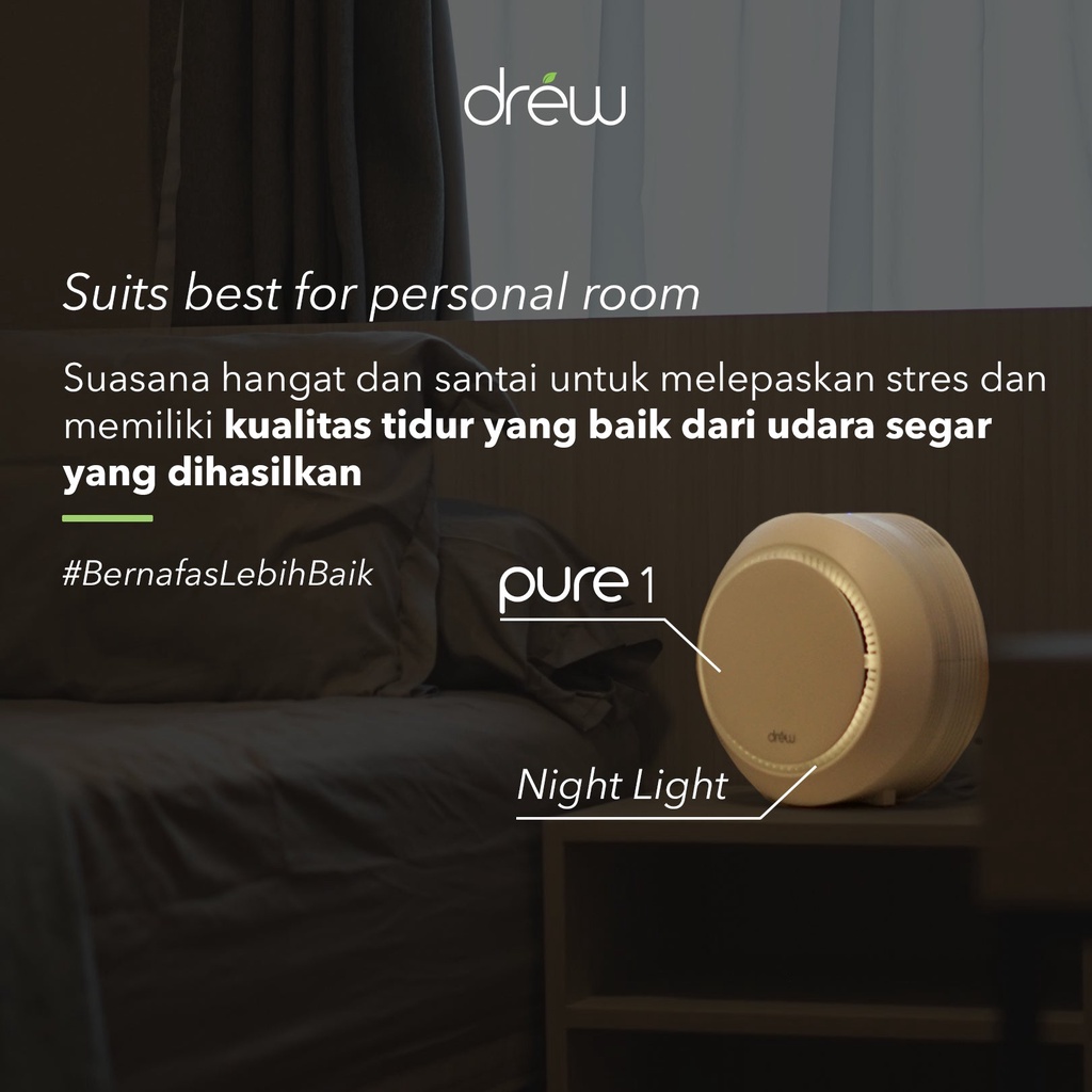 [PROMO] Drew Air Purifier Pure 1 White Putih