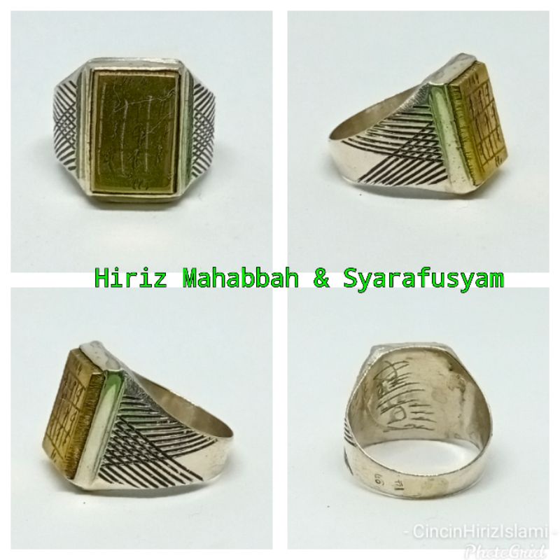 Cincin Perak Hiriz Mahabbah dan Syarafusyam