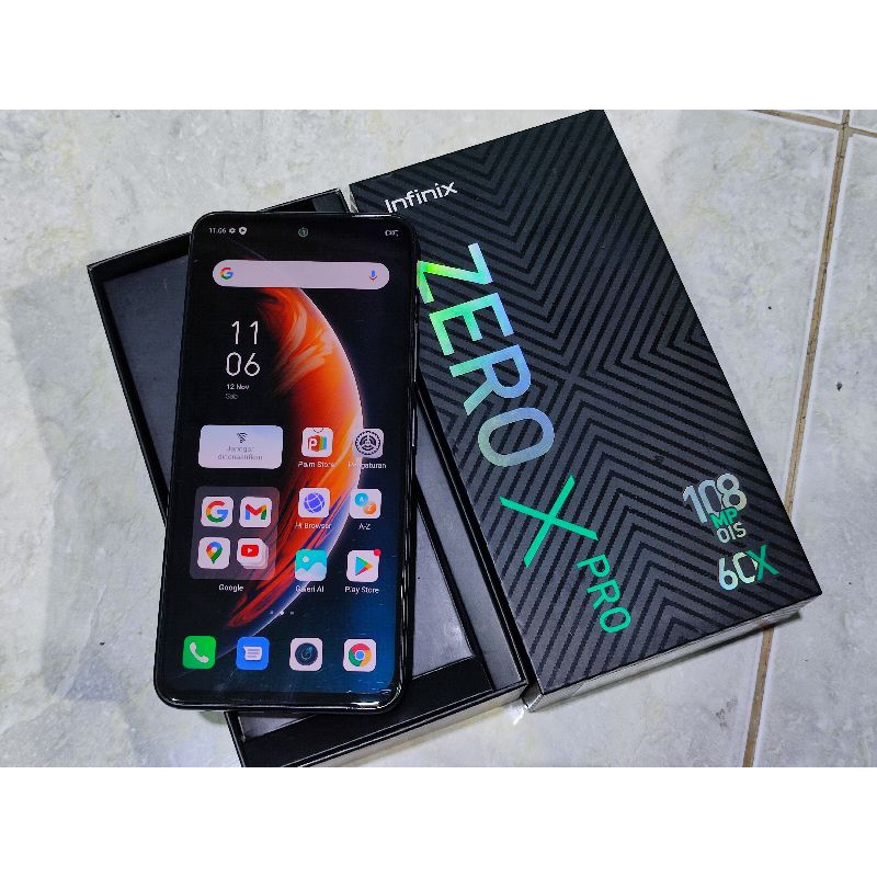 Infinix Zero X Pro 8/256Gb Fullset Second