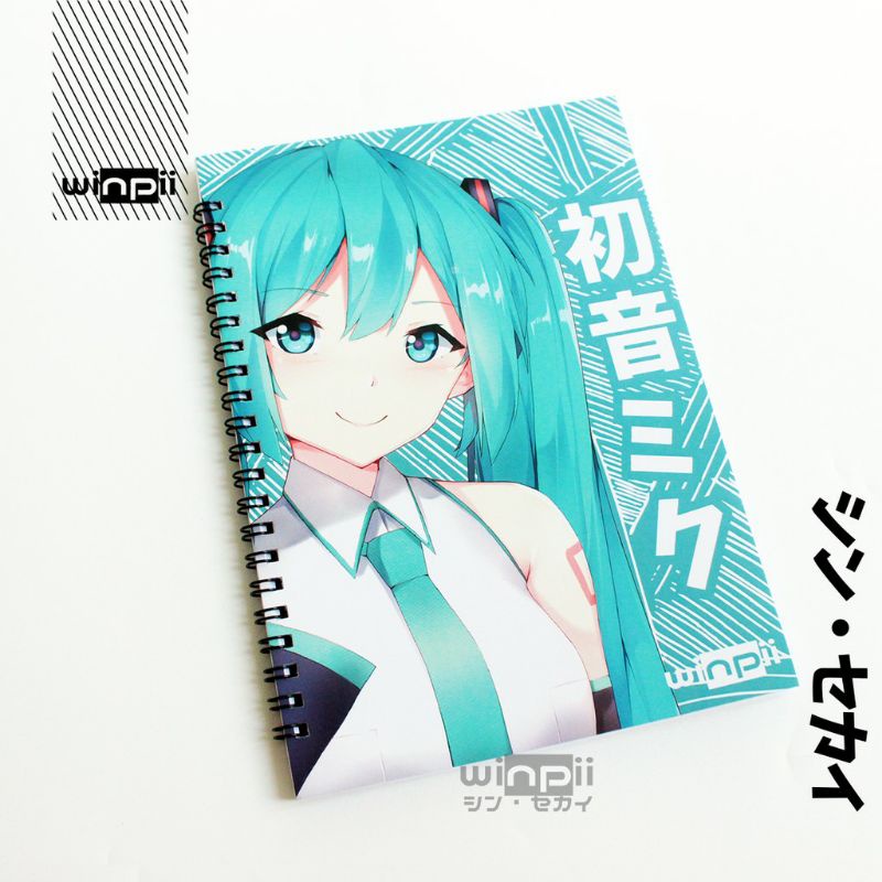 

Notebook / Buku Catatan Polos Hatsune Miku Vocaloid