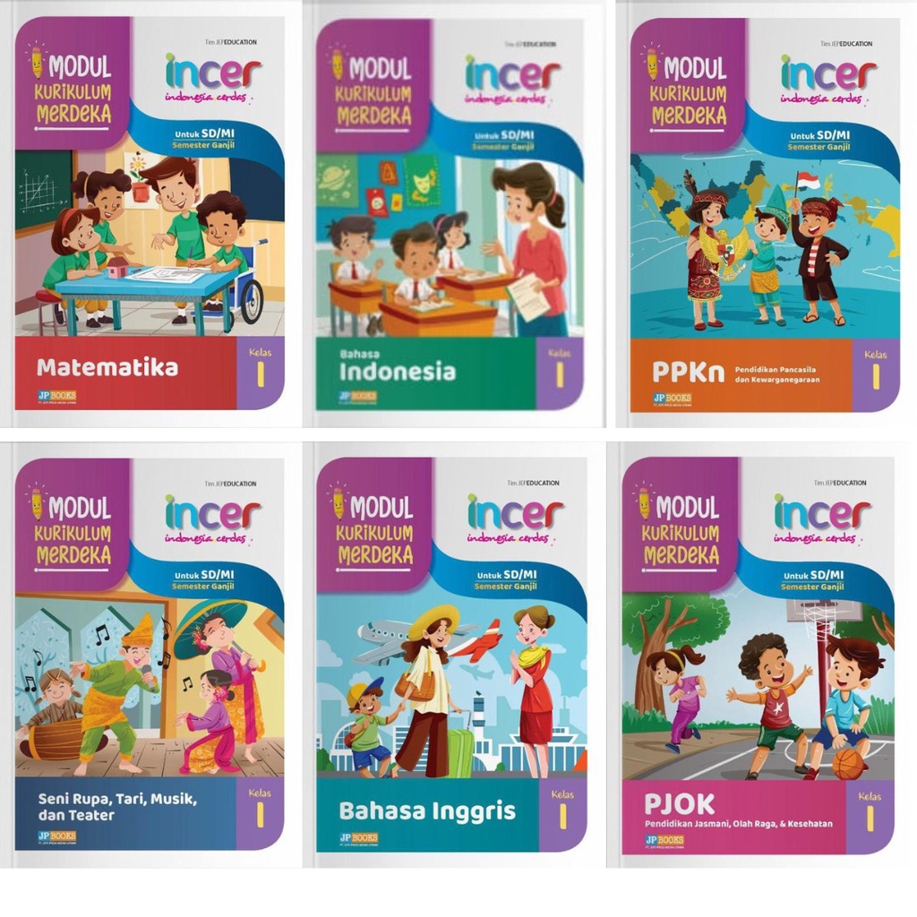 KURIKULUM MERDEKA INCER JP BOOKS SD/MI Kelas 1