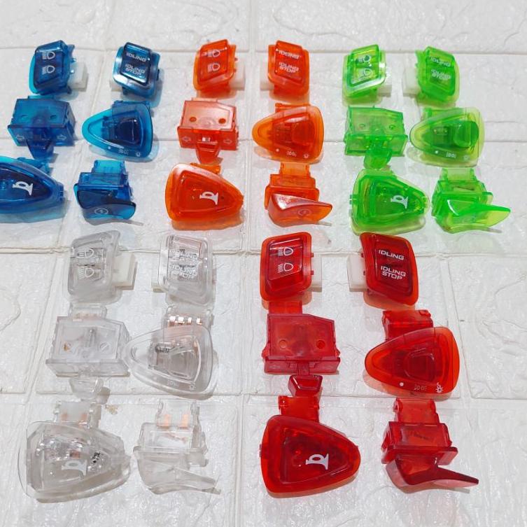 ㆅ SAKLAR TOMBOL TRANSPARAN BEAT FI VARIO FI SCOOPY FI DLL SAKLAR 6 TOMBOL TRANSPARAN BARU 2891 ♠