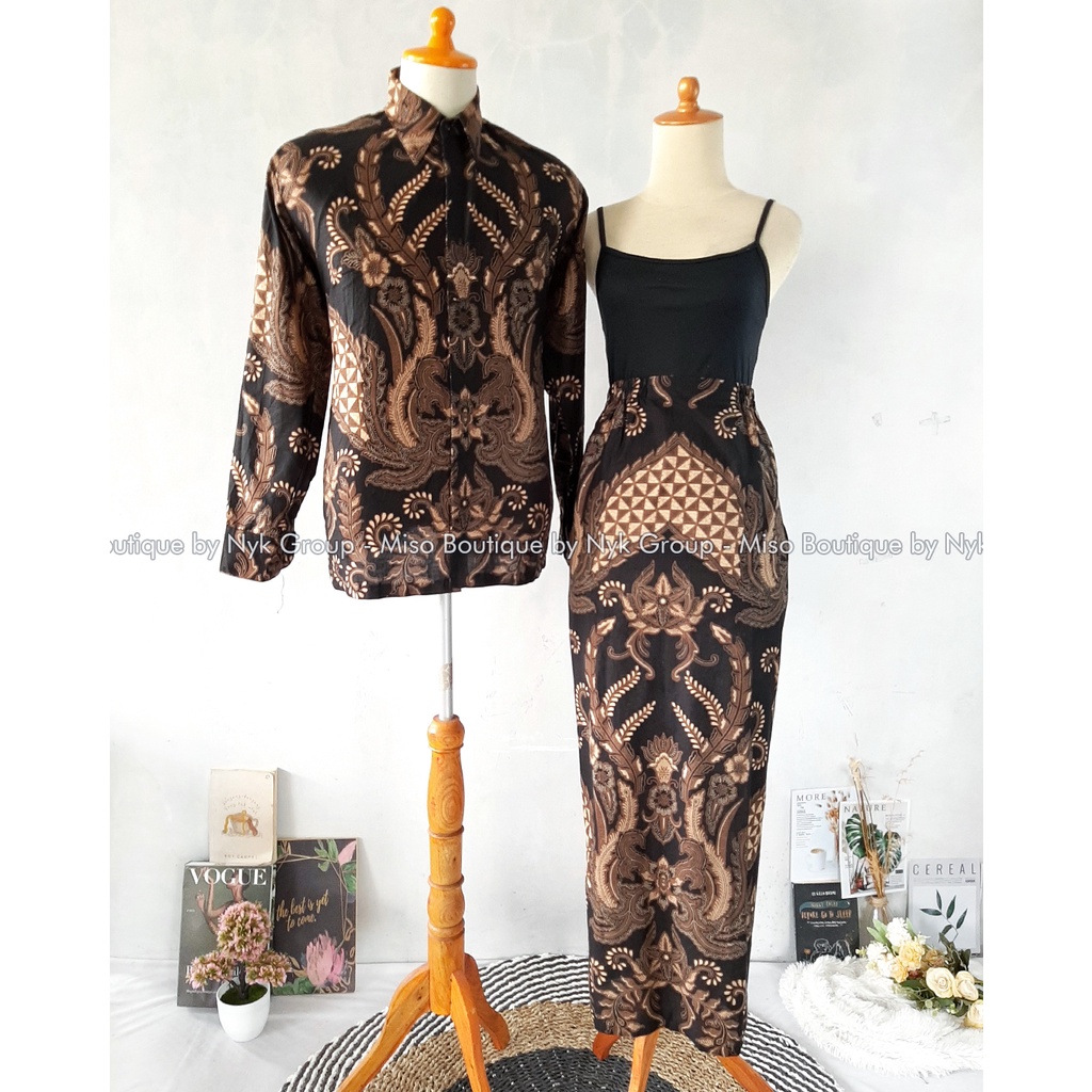 MISO BUTIK (NEW ARRIVAL) Rok Span Valencia dan Kemeja Batik Dewasa Modern - Bawahan Batik Katun Prima Halus - Rok Span Kemeja Lamaran Kondangan Wisuda - Kemeja Pria Dewasa Lengan Panjang Modern - Batik Seragaman - Rok Span Allsize Batik Murah