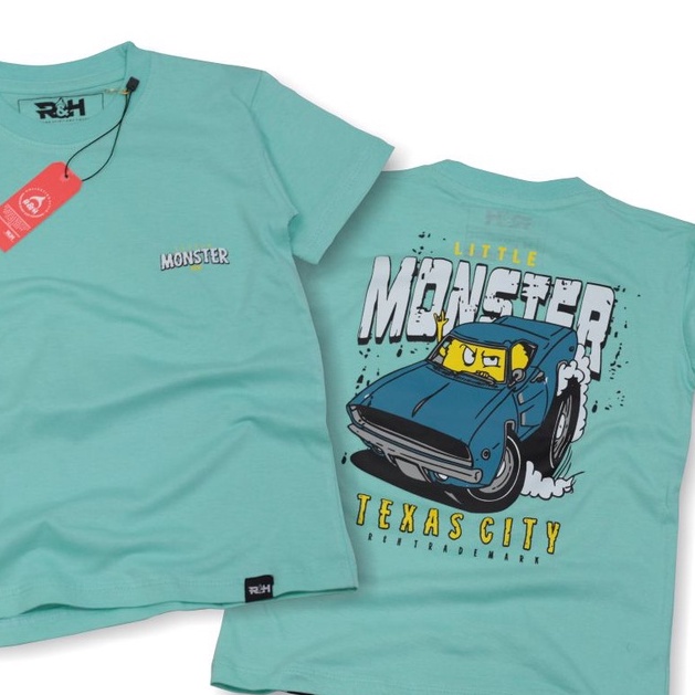 Setelan Kaos Distro Anak Celana Jeans Pendek Usia 3-12 Tahun By H22Story