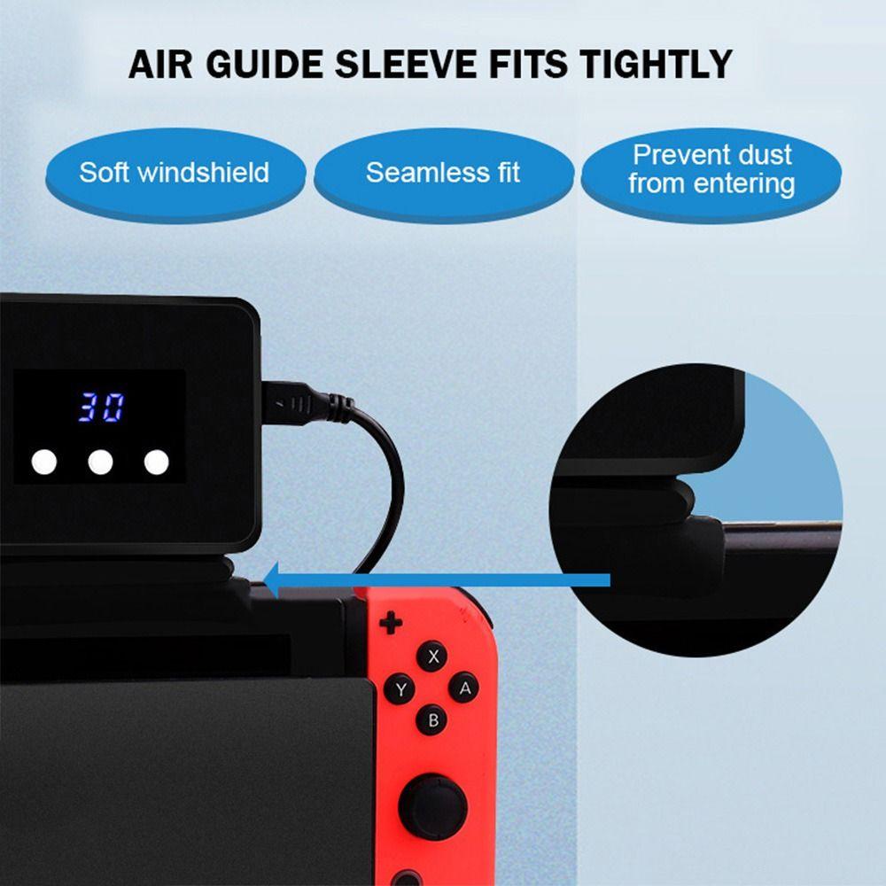 Preva Cooling Fan LED Display Untuk Nintendo Switch Charger Dock Heatsink