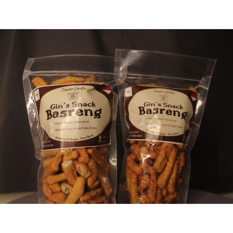 

Gins Snack Basreng Pedas Balado Daun Jeruk Cemilan Makanan Ringan Murah