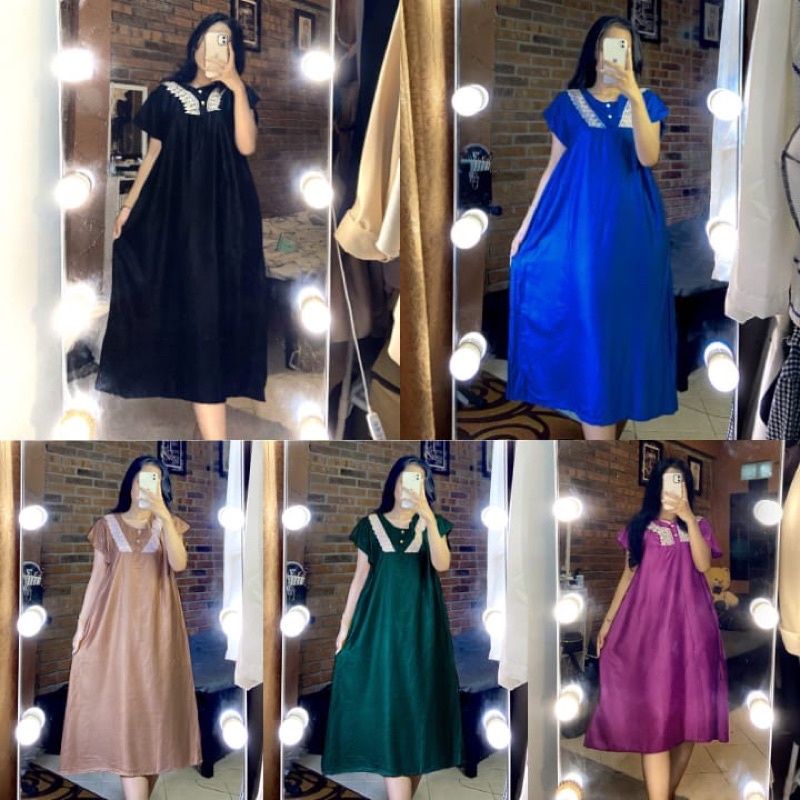 Daster arab renda busui friendly/daster kekinian/daster jumbo/daster bali/daster busui/daster andin/