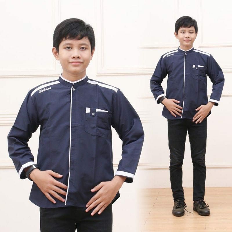 BAJU KOKO LENGAN PANJANG ANAK TANGGUNG MODEL TERBARU