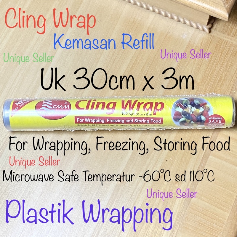 Cling Wrap Refill CMM 30cm x 3m / Refill Cling Wrap 30cmx3m / Refill Cling Wrap 30 cm x 3 m / Plastik Wrapping Film