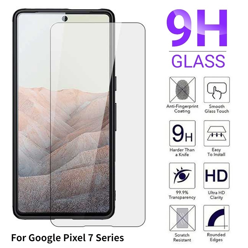 Pelindung Layar Tempered Glass 9H Anti Gores / Sidik Jari Untuk Google Pixel 7 7Pro