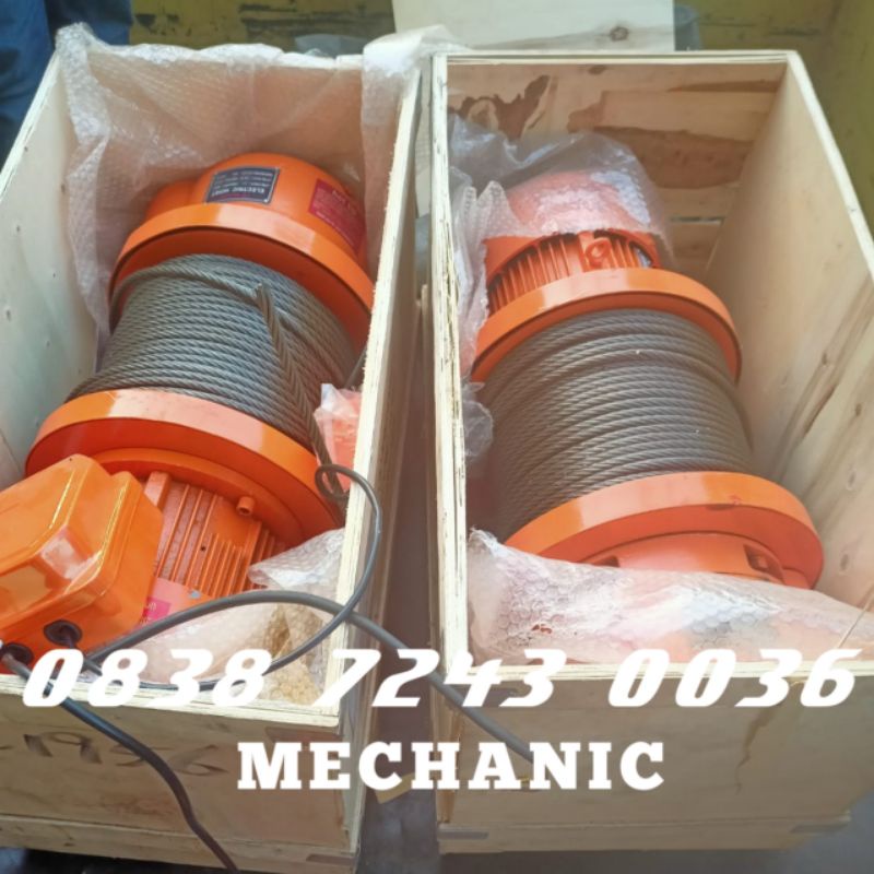 Electric winch Hoist 3 Ton 100 Meter Nagasaki Katrol Winch Electric Hoist 3 Ton x 100 Meter Nagasaki