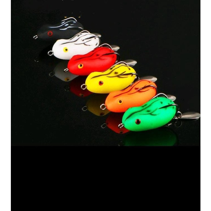 Umpan Pancing Soft Frog Umpan Pancing Bentuk Katak Bahan Karet Lembut