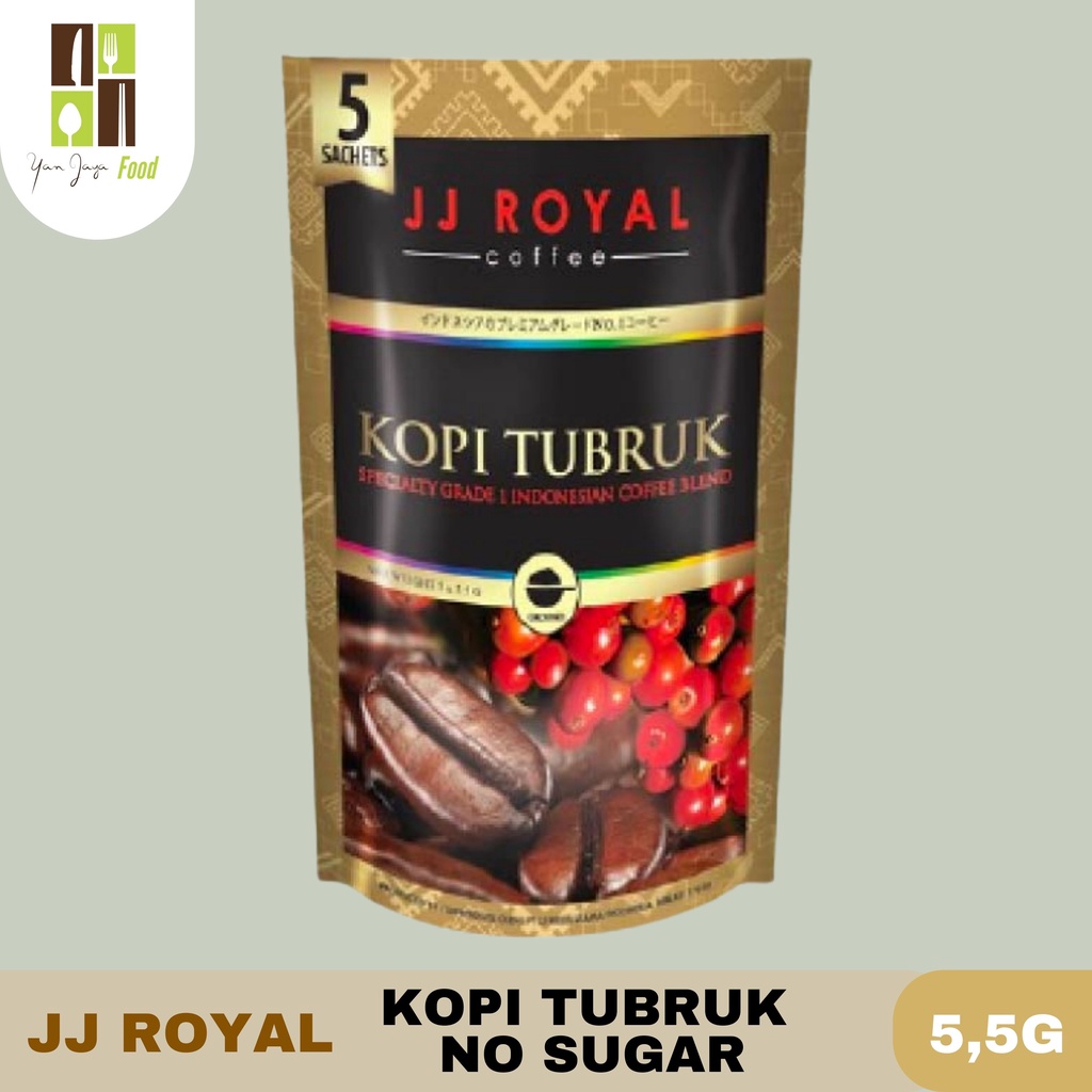 JJ ROYAL Kopi Tubruk No Sugar 5,5 gr