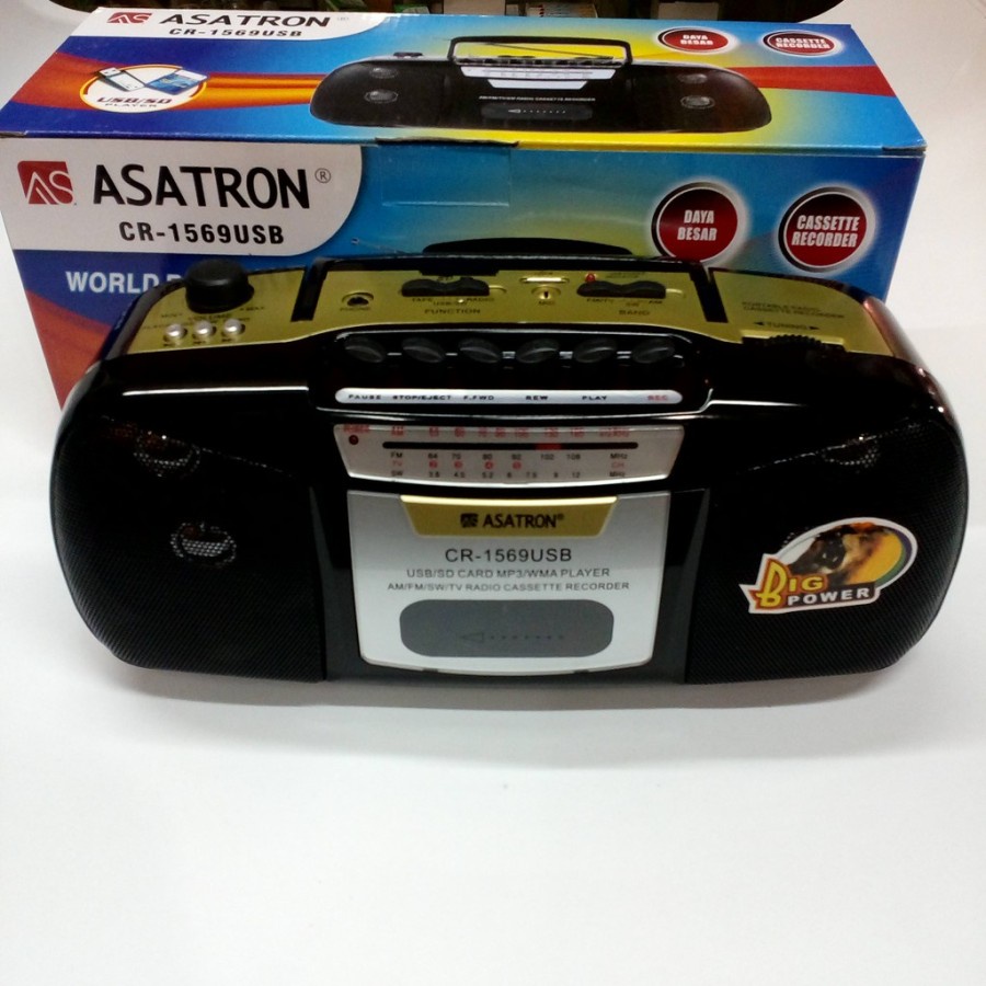 RADIO CASSETTE / TAPE ASATRON CR 1569 WITH USB /ASTRON CR-1569USB