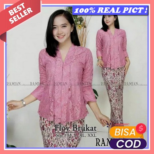 Dz23Wq Kebaya Wisuda Modern Hijab Remaja Terbaru Mewah Premium Dress Baju Lamaran Couple Brukat Pasa