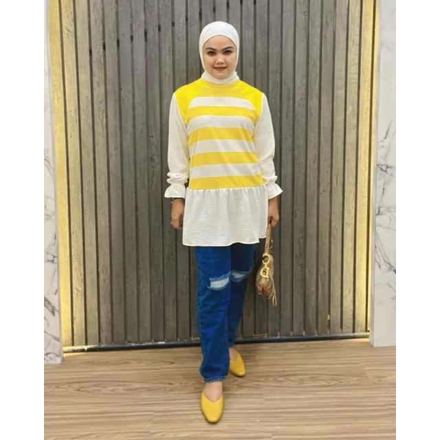 B0891 Tunik Kaos Salur