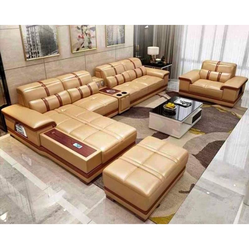 kursi sofa -sofa ruang tamu -sofa kulit sintetis -sofa minimalis -sofa fullset meja