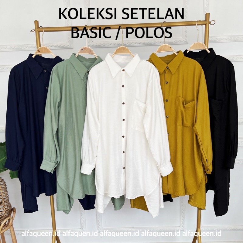 Setelan Celana Basic Polos / One Set Rok STP | Ruby Richie Arabia Lenka LV Namora Nesya Daiva Alesha
