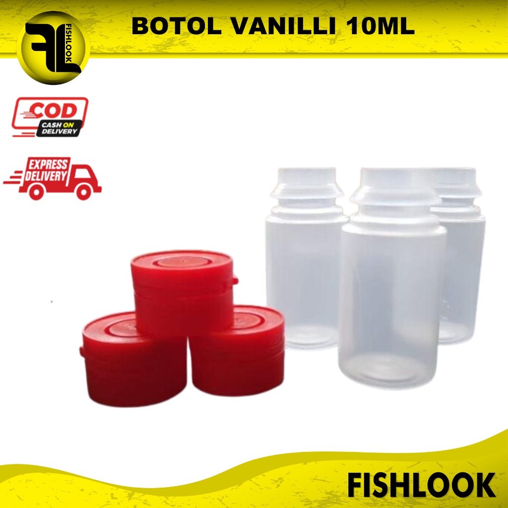 Botol Plastik Vanili Repack 15 ml 15ml 10 gram gr 10gr 10gram