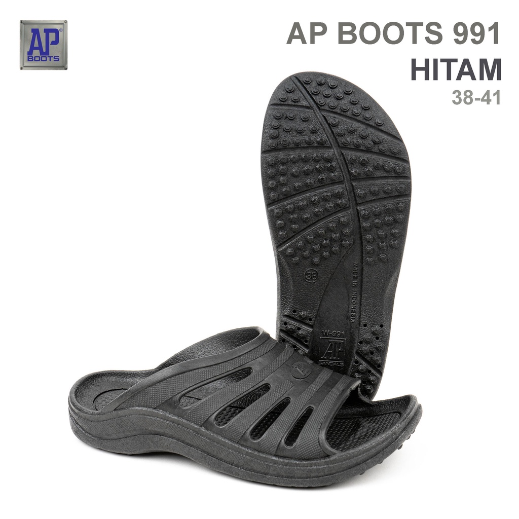 Ap Boots 991 Hitam - Sandal Selop