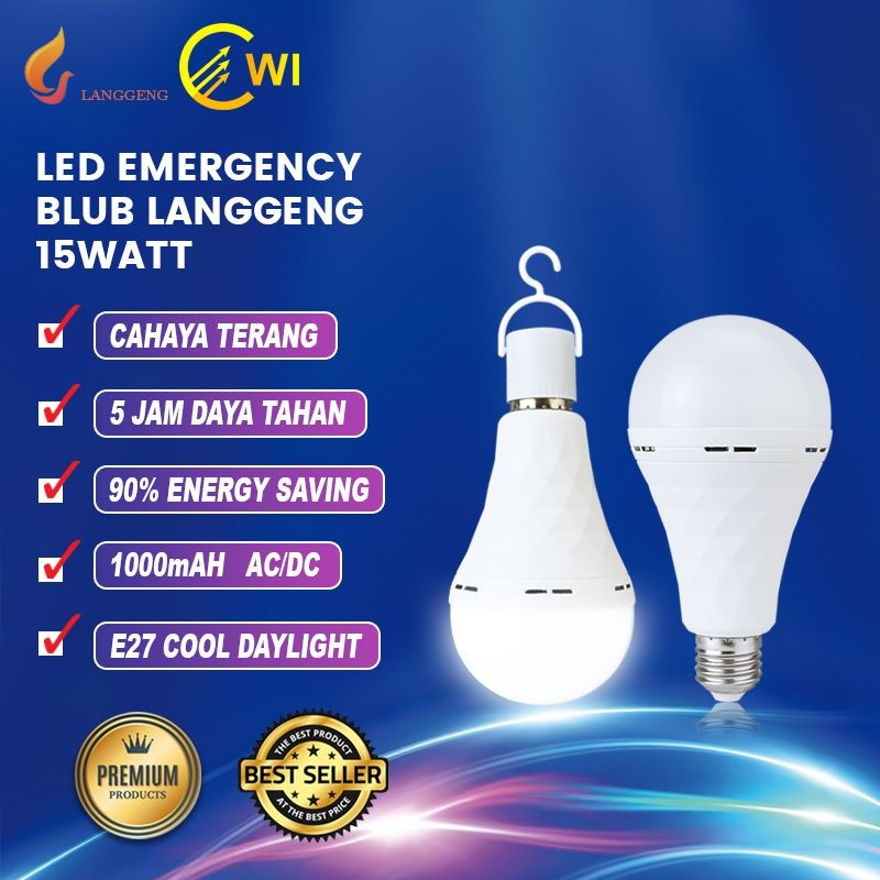 Lampu Emergency LED 15 Watt Langgeng / Magic Lamp 15W Langgeng