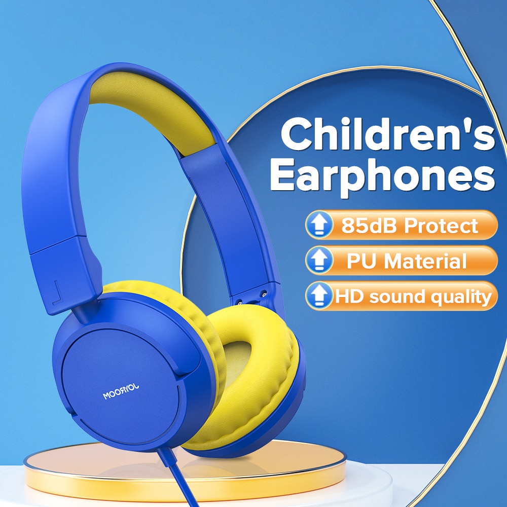 Joyroom Headphone Kabel Stereo 85dB Dengan Mic Untuk Anak