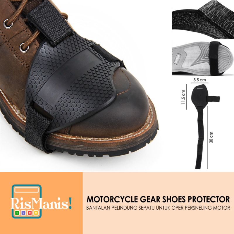 MOTORCYCLE GEAR SHOES PROTECTOR - 1 pcs Bantalan Karet Anti-Slip Pelindung Kaki Terjepit Persneling Motor Kopling Shift Pad Oper Gigi Sepeda Motor Manual Padding Gear