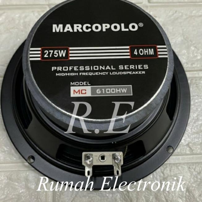 Komponen speaker full range 6 inch marcopolo mc-6100hw