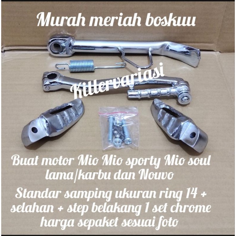 promo paket standar samping Mio Mio sporty Mio soul lama Nouvo paket 3 in 1 chrome sesuai foto