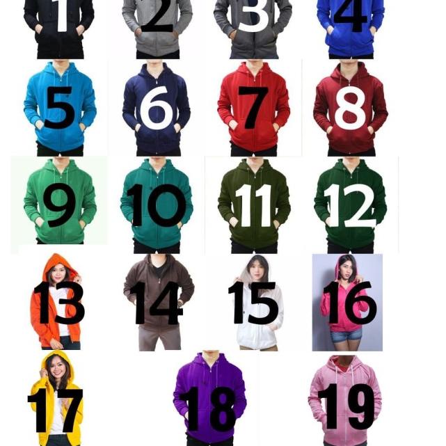 JAKET POLOS HOODIE ZIPPER HITAM RESLETING - Hitam, M