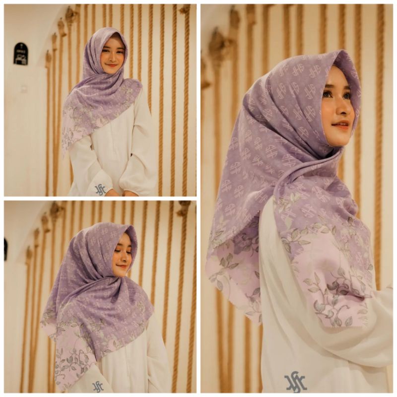 Jual Jilbab Voal Motif Terbaru Lasercut Rapi Kerudung Segiempat Denay ...