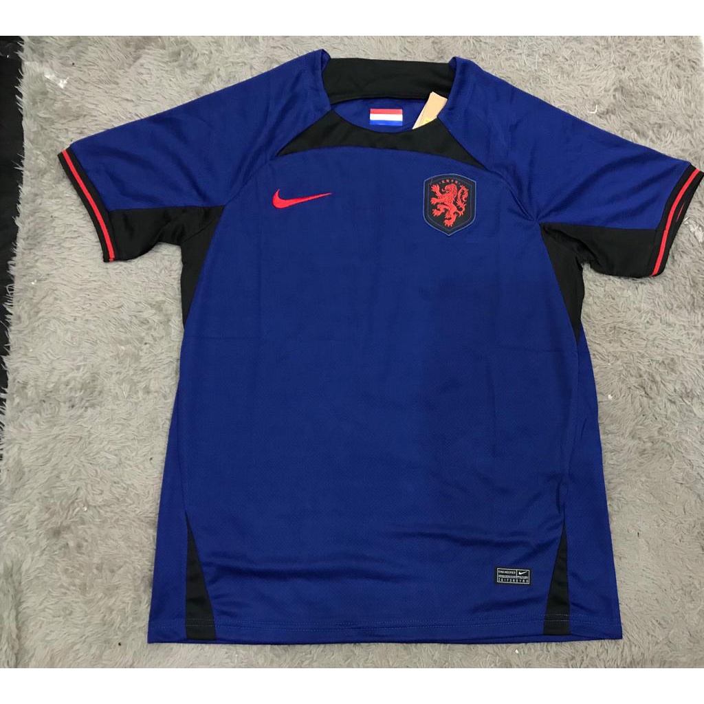 Jersey bola belanda away piala dunia 2022 - 2023 grade ori import