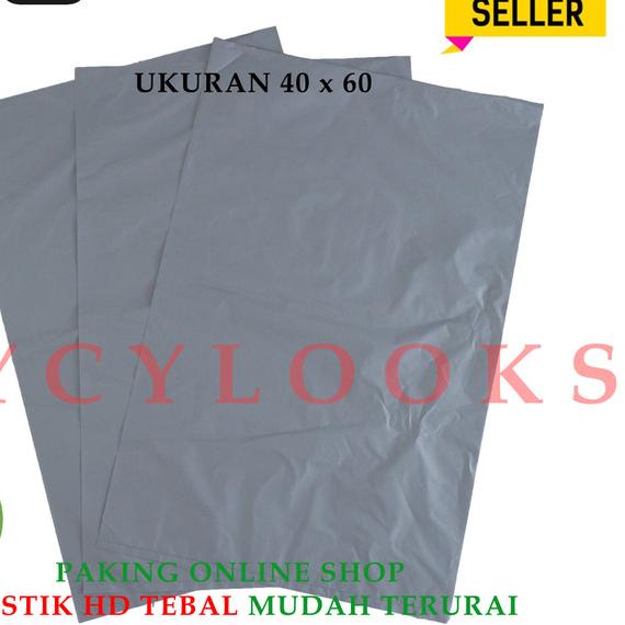 

Kantong Plastik Packing Online Shop Kresek Olshop HD Tebal REA 40x60 - Silver