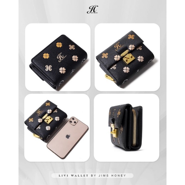 Livi Wallet Dompet wanita Jims Honey Original Dompet kartu emboss realpic cod official store