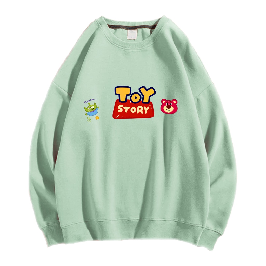 TOY STORY SWEATER SWITER CREWNECK PRIA WANITA OVERSIZE Size M-XXL ANAIRA