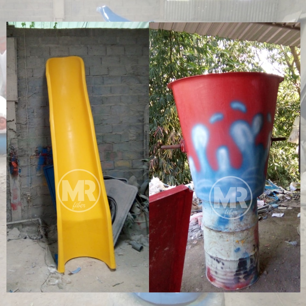 Seluncuran Perosotan Prosotan Plosotan Anak Fiber Fiberglass Ember Tong Tumpah Kolam Renang