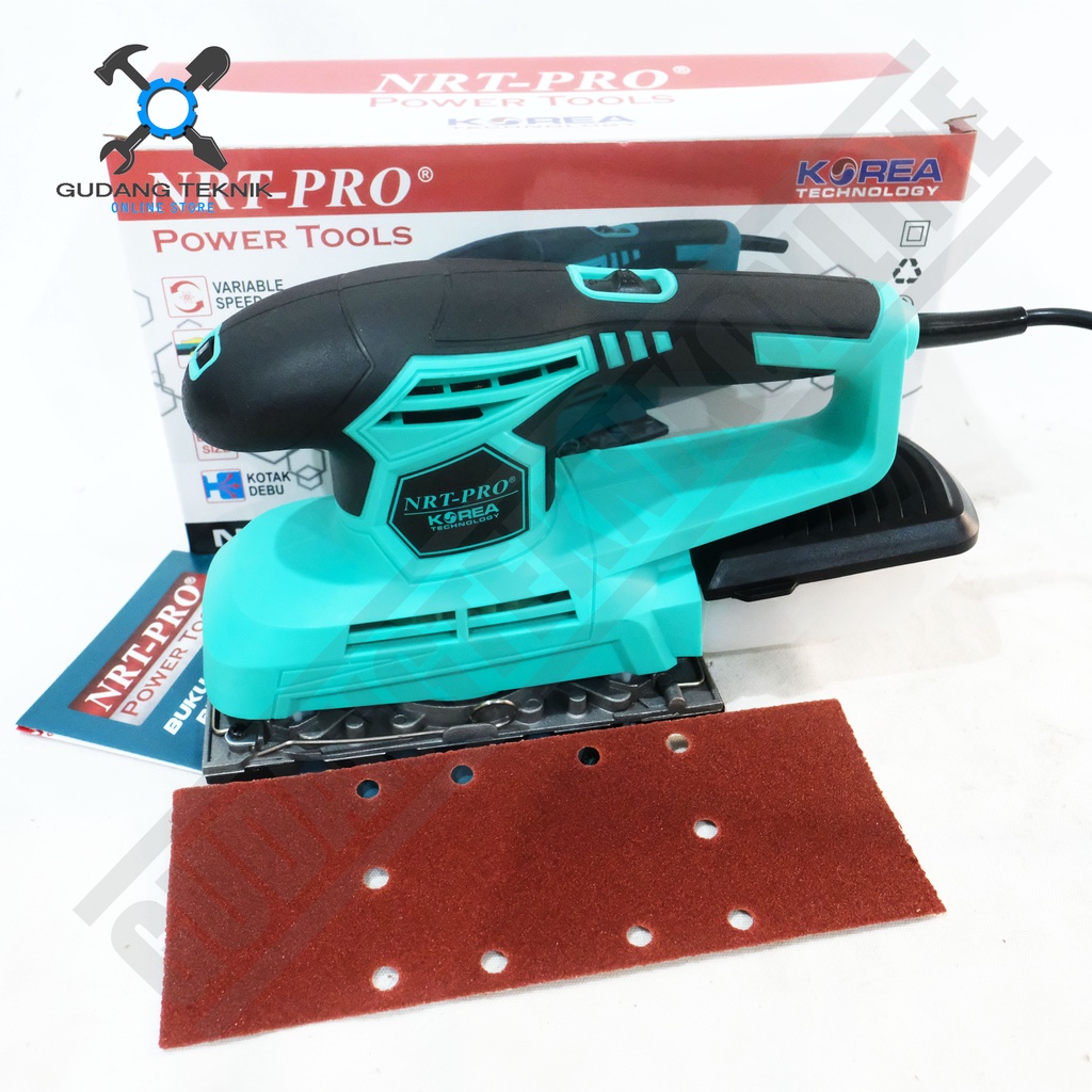 Mesin Amplas Kayu Sander 941HD NRT PRO / Mesin Palm Sander Elektrik 941 HD - Finishing Sander Square Orbital NRT PRO