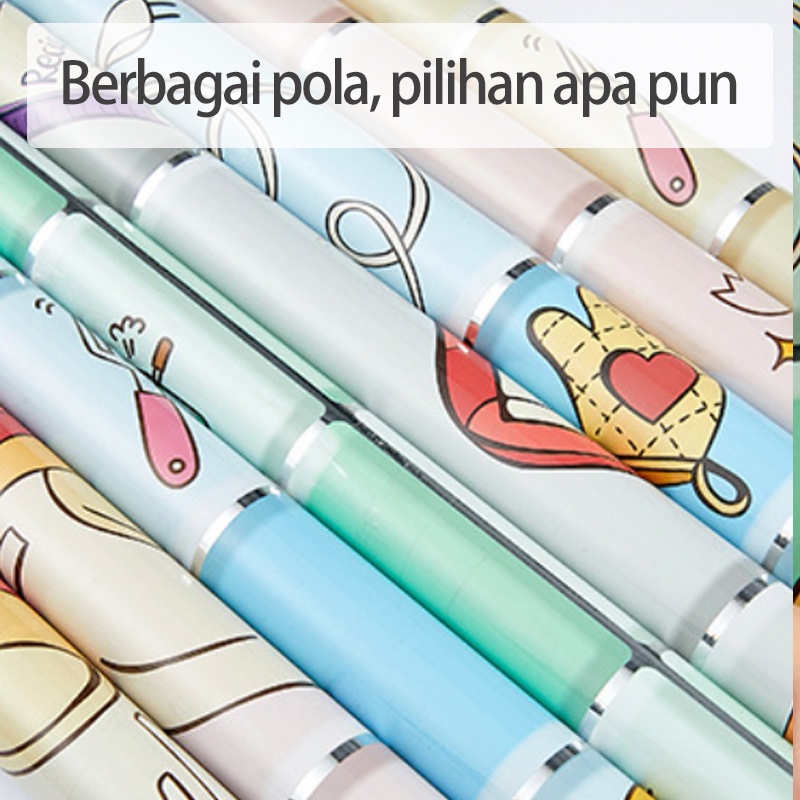 Stiker Dapur Ukuran 60Cm X 3M X5M Motif Best Seller Karakter Bunga Kotak stiker dapur anti minyak anti api wallpaper dapur &amp; kamar mandi