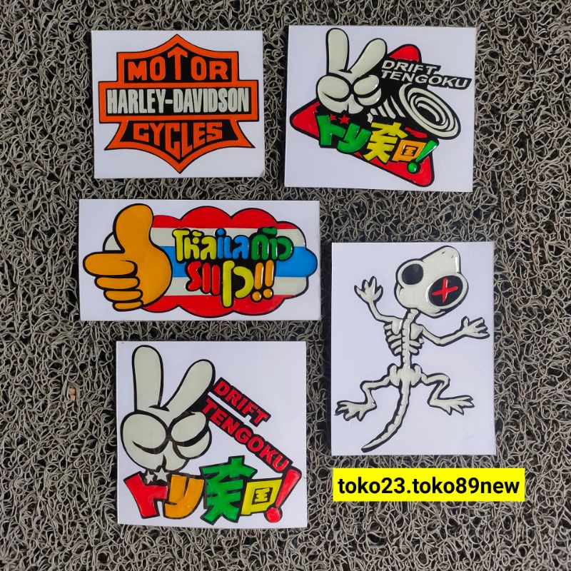 STIKER TIMBUL MOTOR TERKINI STICKER KEREN