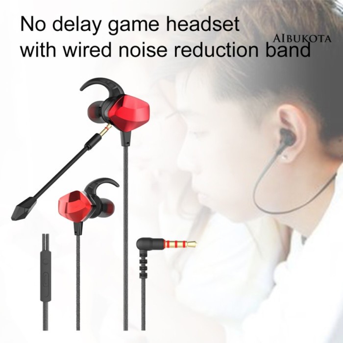 Earphone - Handsfree GM - 007 / GM - 008 Gaming With Microphone Headset Game - Gaming