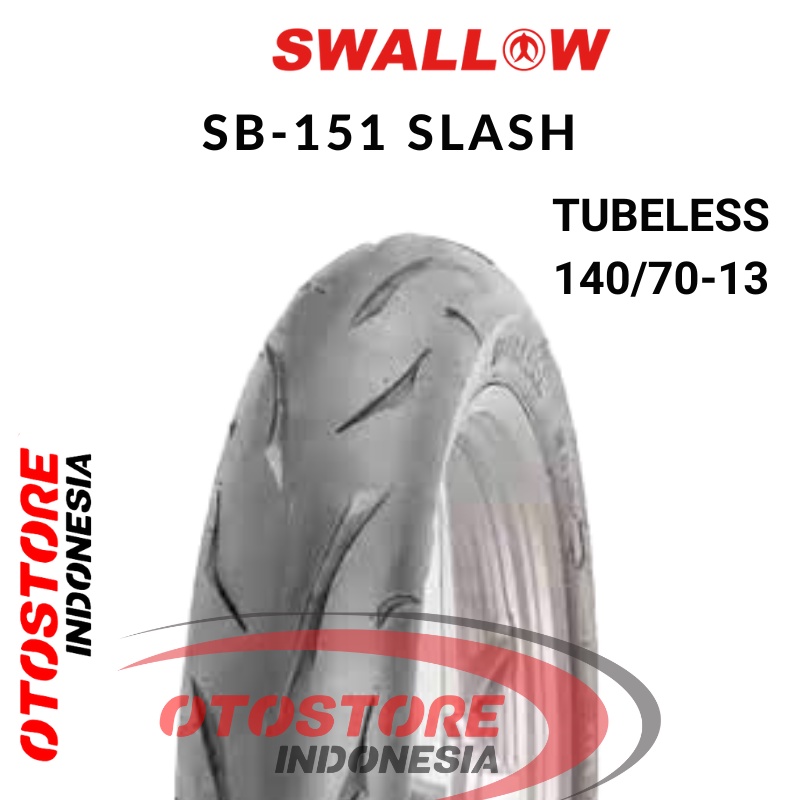 Ban Luar Motor Swallow SB-151 SLASH 140/70-13 RING 13 Tubeless  ban motor  scooter SB151