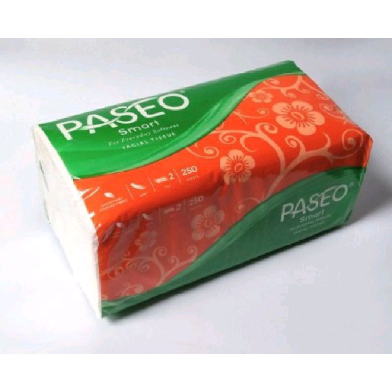 Tisu paseo (4 pcs) play 250 sheet pembersih wajah