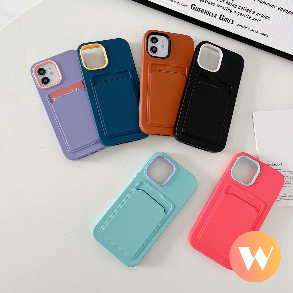 Casing Soft Case Tpu + Dompet Kartu 3 in 1 Untuk iPhone 11 / 7 + / XR / X / XS Max / 7 / 8 / 6 / 6s + / 13 / 14 / 11 / 12 Pro Max / SE 2020