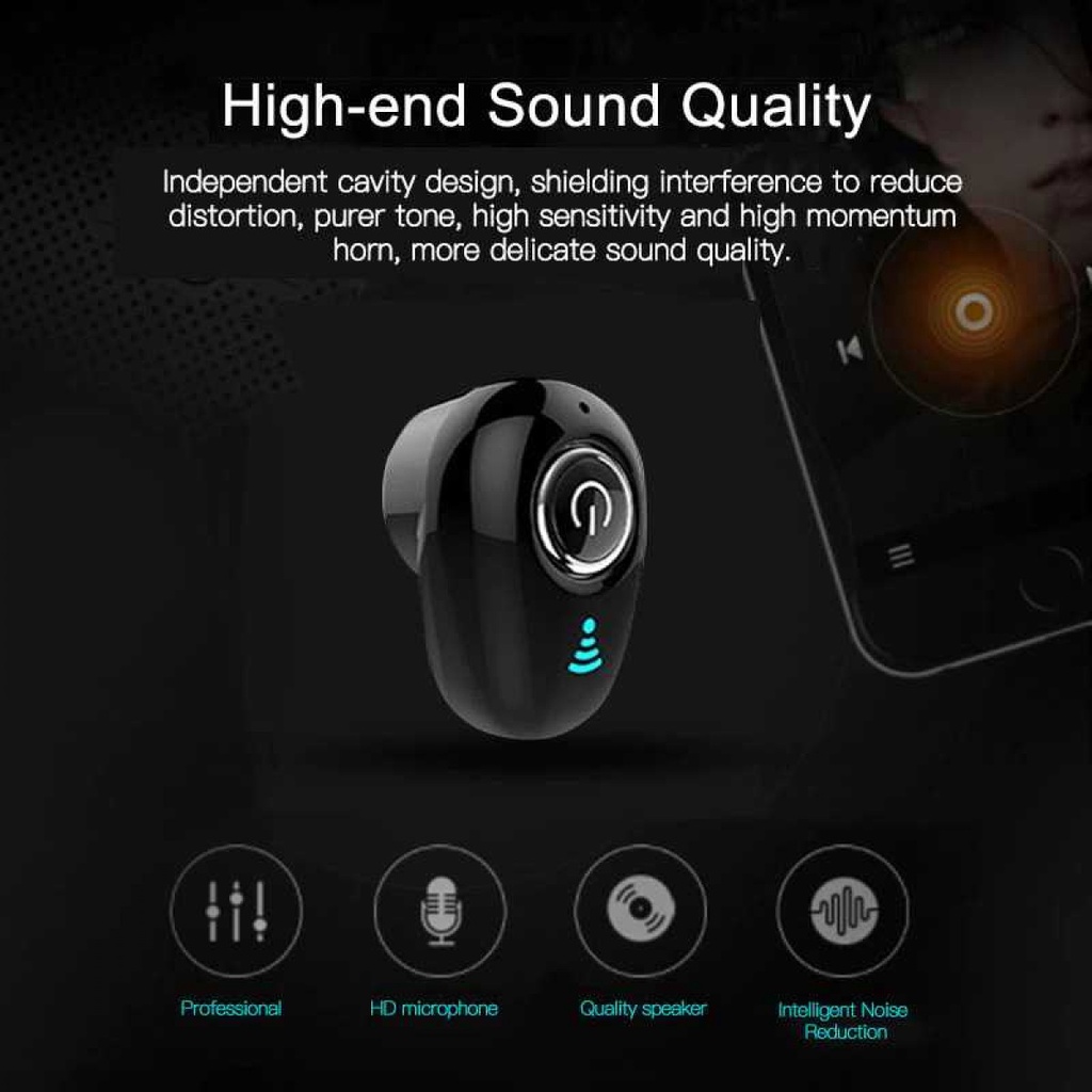 IRONGEER Earphone Handsfree Headset Bluetooth Keong Mini with Mic