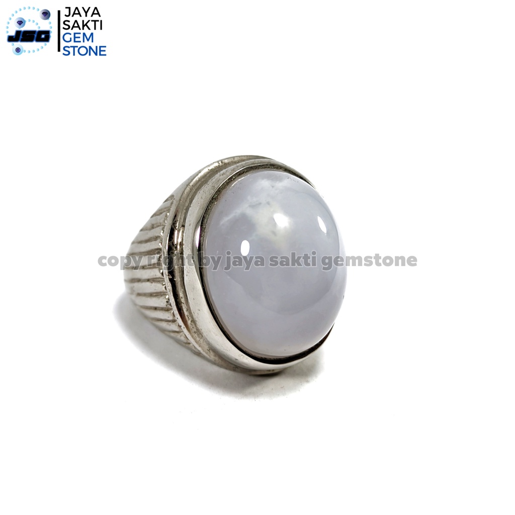 Natural Batu Akik Chalcedony Biru Langit CA02