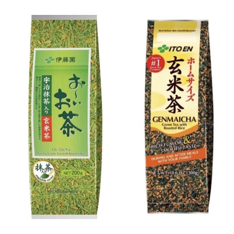 

Oi Ocha Pure Green Tea Genmaicha Green Tea with Roasted Rice Kataoka Tsujiri Teh Hijau Jepang dengan Nasi Panggang Itoen Hinkan Japan Ito En Ito-En