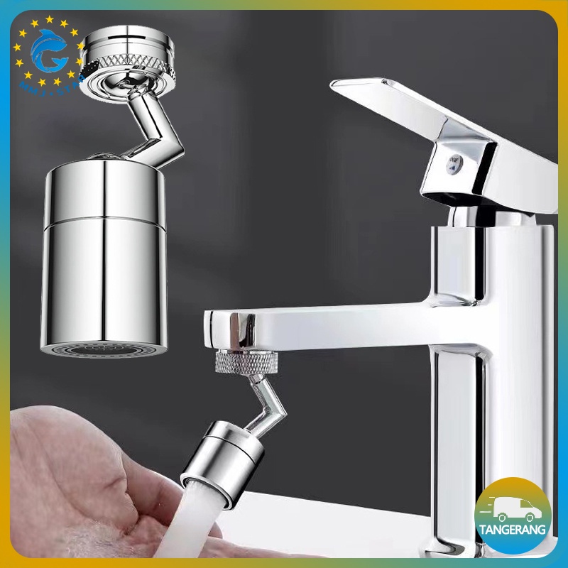 【720°  Universal】Sambungan Keran Wastafel Gigi Ganda/Splash Filter Faucet Spray Head/Kran Air Rotatable Splash