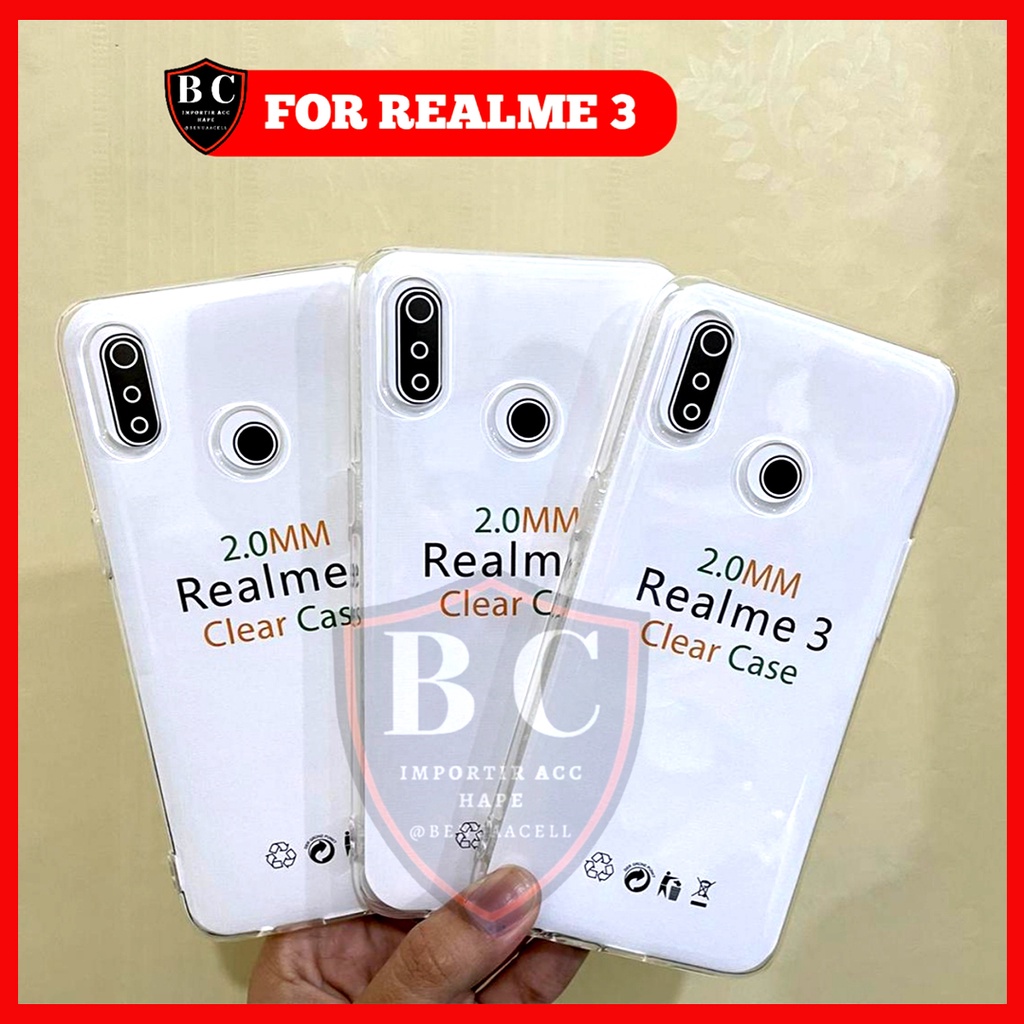 CASE REALME 3 - SOFTCASE CLEAR HD PREMIUM REALME 3 BIASA - BC