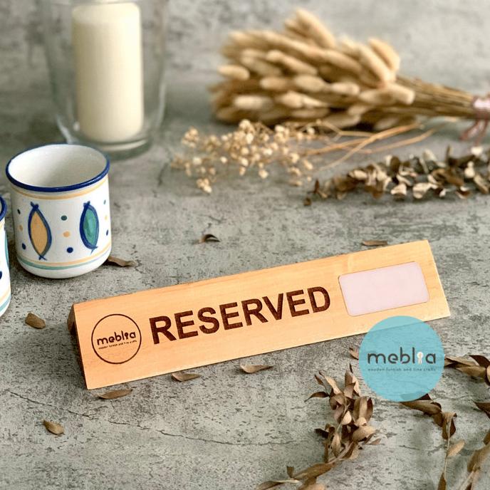 

TERMURAH Aruna Wooden Reserved Sign Board dari Kayu Papan Meja Reservasi /ALAT TULIS AESTHETIC/ALAT TULIS SEKOLAH/ALAT TULIS SET/ALAT TULIS LENGKAP/ALAT TULIS ANAK/ALAT TULIS LUCU