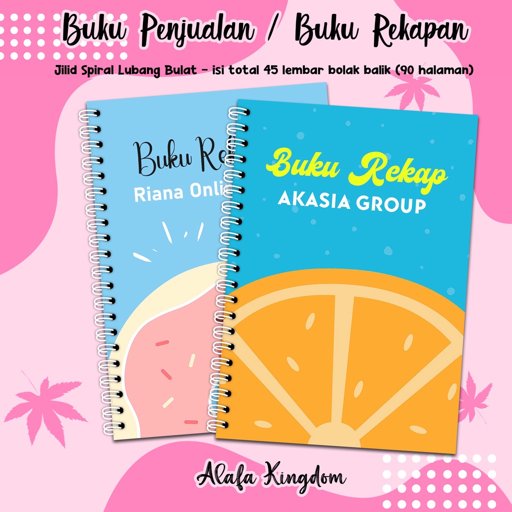 

Alafakingdom Buku Penjualan 003-004 Buku Rekapan / Buku Olshop / Buku Catatan Online Shop Jilid Spiral